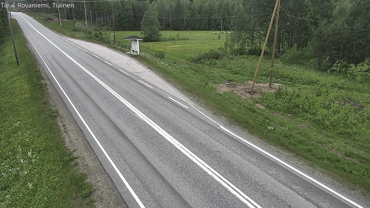 Weather Camera Image Väg 4 Rovaniemi, Tiainen, Rovaniemi, Lappi