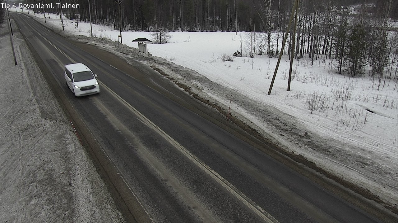 Weather Camera Image Väg 4 Rovaniemi, Tiainen, Rovaniemi, Lappi
