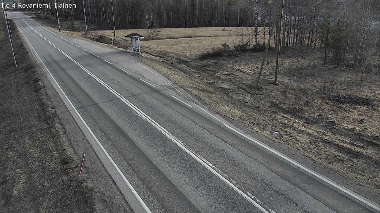 Weather Camera Image Road 4 Rovaniemi, Tiainen, Rovaniemi, Lappi