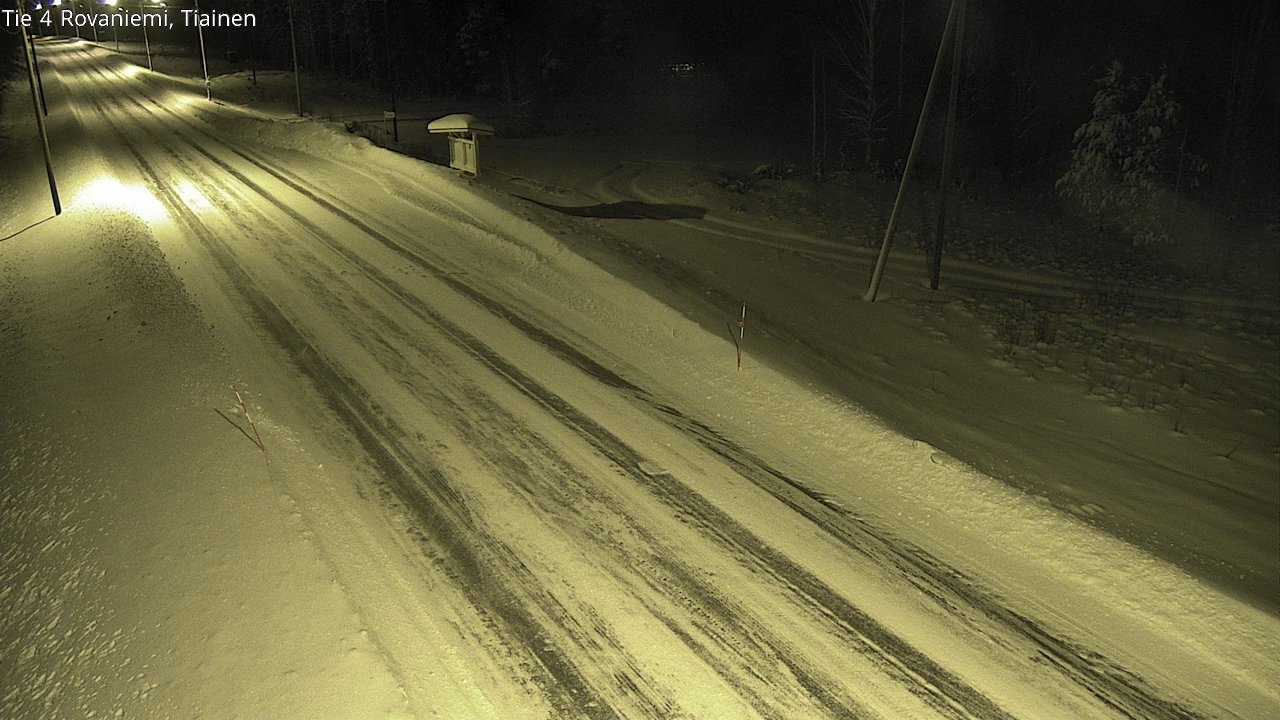 Weather Camera Image Road 4 Rovaniemi, Tiainen, Rovaniemi, Lappi