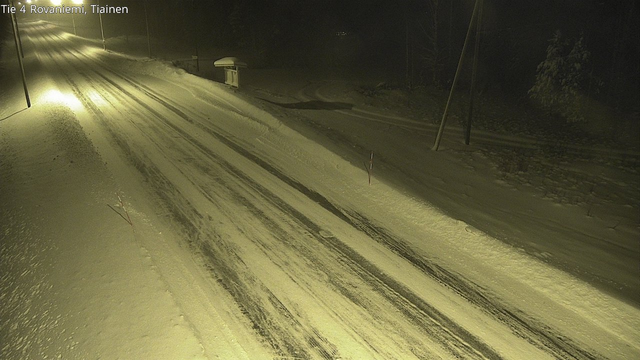 Weather Camera Image Road 4 Rovaniemi, Tiainen, Rovaniemi, Lappi