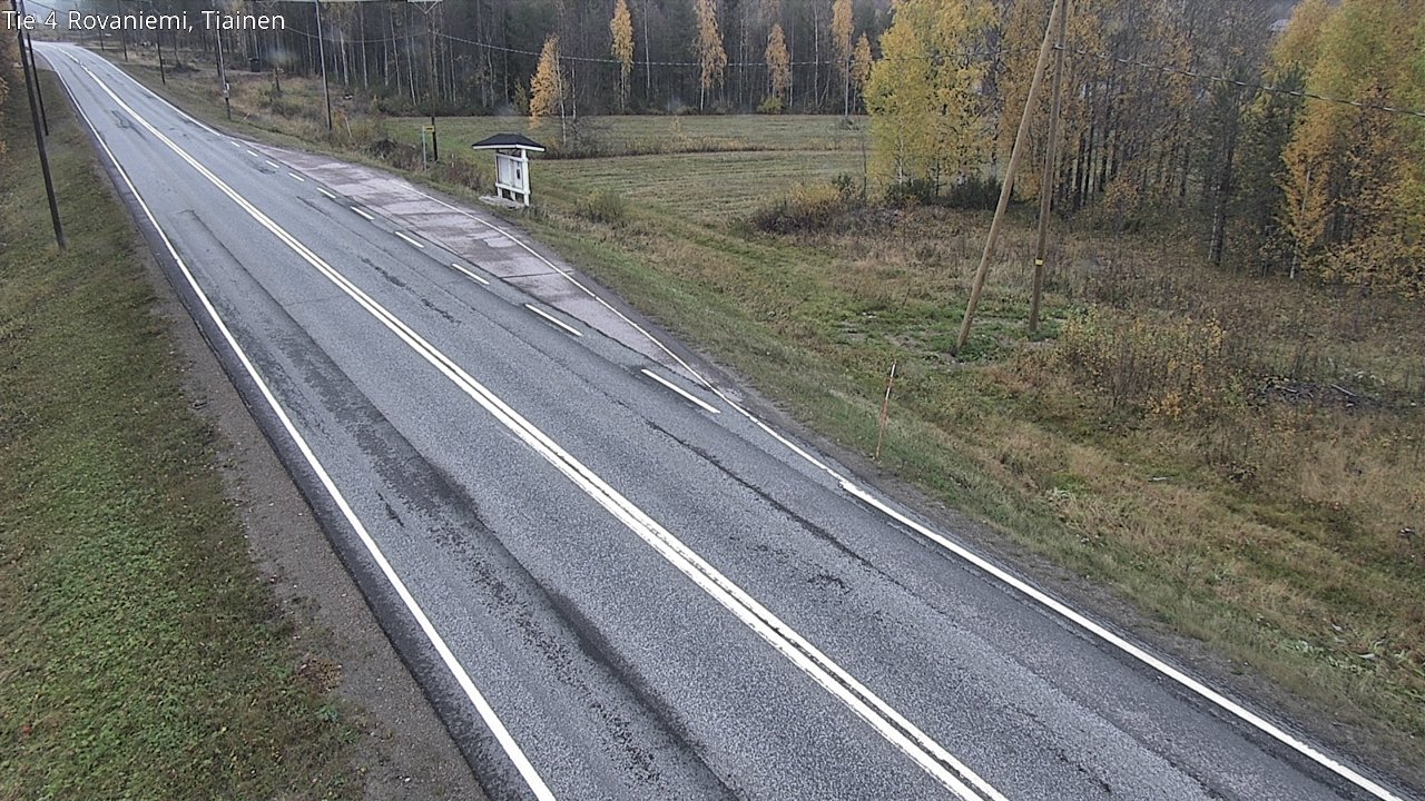 Weather Camera Image Väg 4 Rovaniemi, Tiainen, Rovaniemi, Lappi