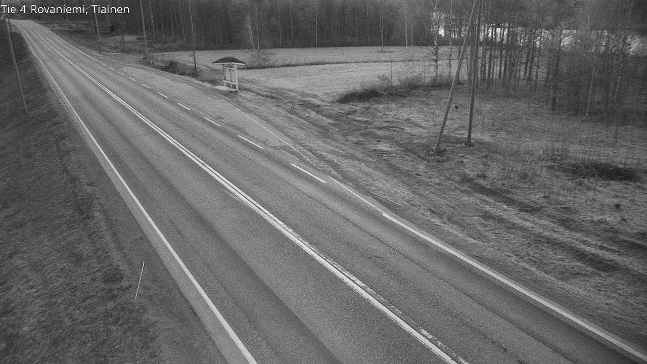 Weather Camera Image Road 4 Rovaniemi, Tiainen, Rovaniemi, Lappi