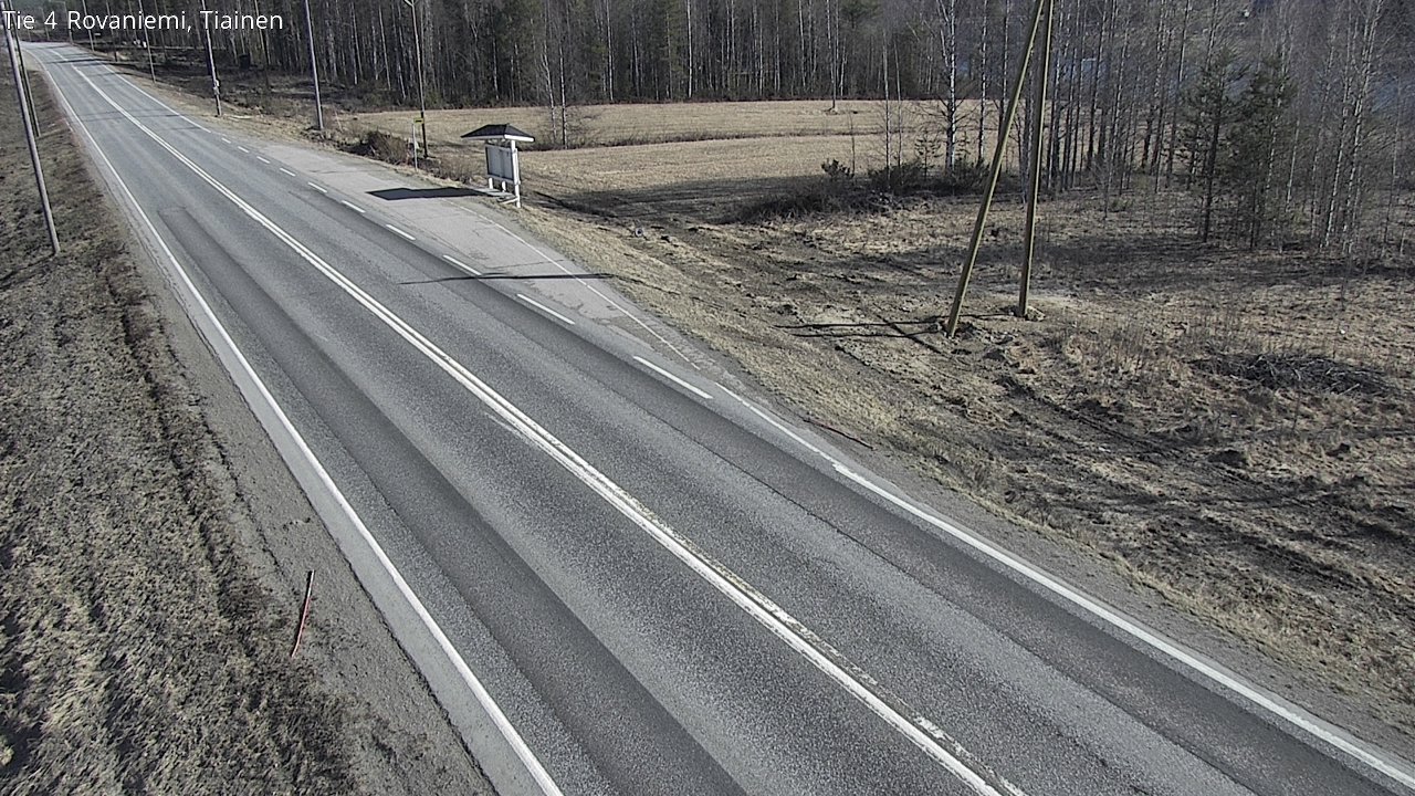 Weather Camera Image Road 4 Rovaniemi, Tiainen, Rovaniemi, Lappi