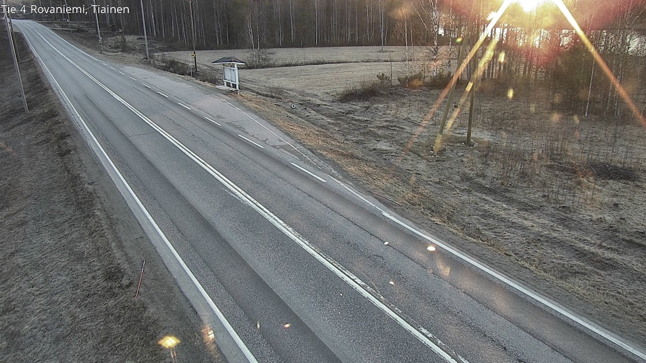 Weather Camera Image Road 4 Rovaniemi, Tiainen, Rovaniemi, Lappi