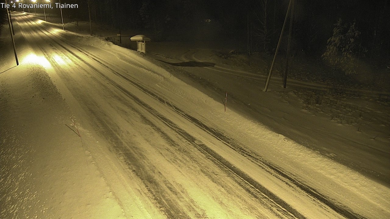 Weather Camera Image Road 4 Rovaniemi, Tiainen, Rovaniemi, Lappi