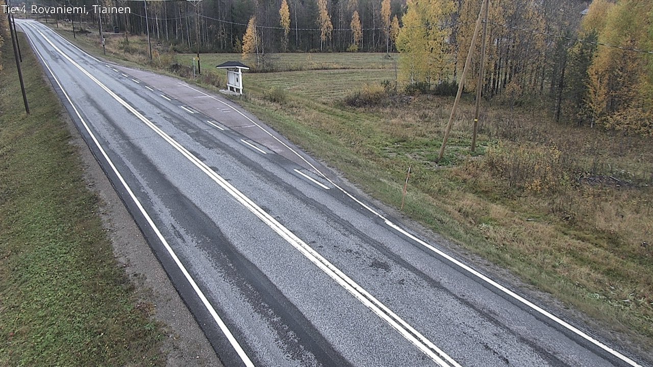 Weather Camera Image Väg 4 Rovaniemi, Tiainen, Rovaniemi, Lappi