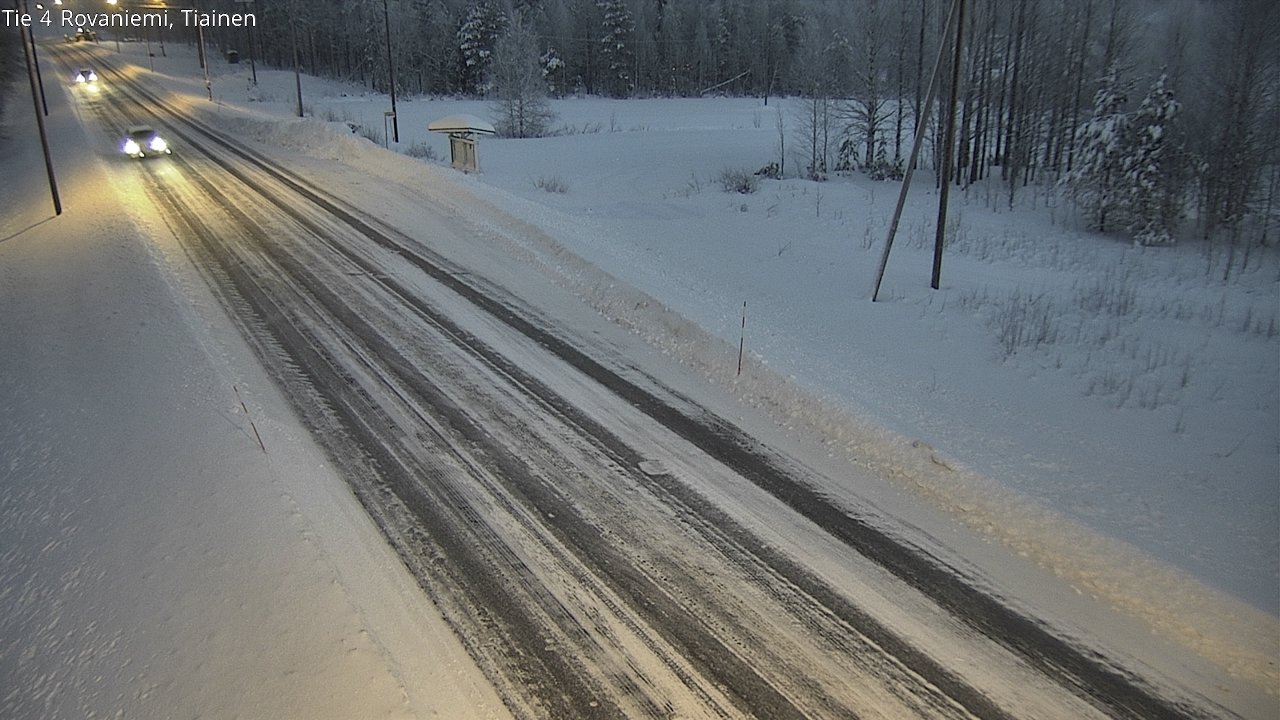 Weather Camera Image Road 4 Rovaniemi, Tiainen, Rovaniemi, Lappi