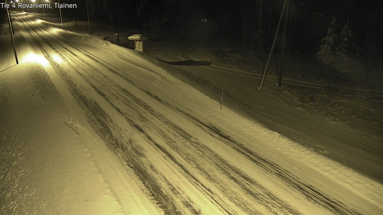 Weather Camera Image Road 4 Rovaniemi, Tiainen, Rovaniemi, Lappi