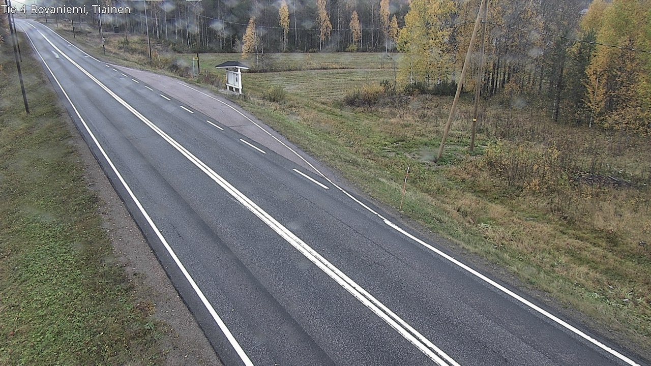 Weather Camera Image Väg 4 Rovaniemi, Tiainen, Rovaniemi, Lappi