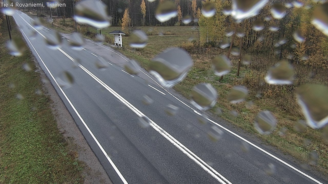 Weather Camera Image Väg 4 Rovaniemi, Tiainen, Rovaniemi, Lappi