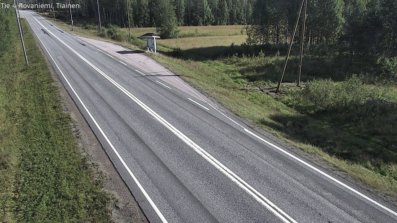 Weather Camera Image Road 4 Rovaniemi, Tiainen, Rovaniemi, Lappi