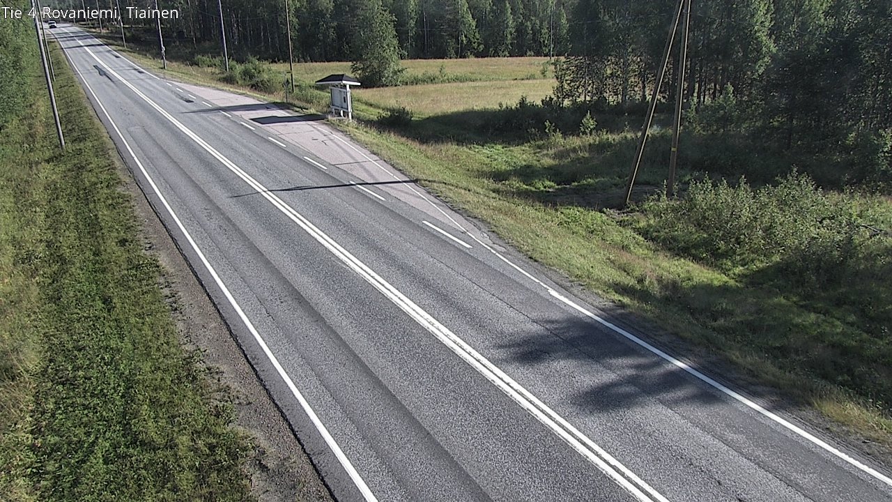 Weather Camera Image Road 4 Rovaniemi, Tiainen, Rovaniemi, Lappi