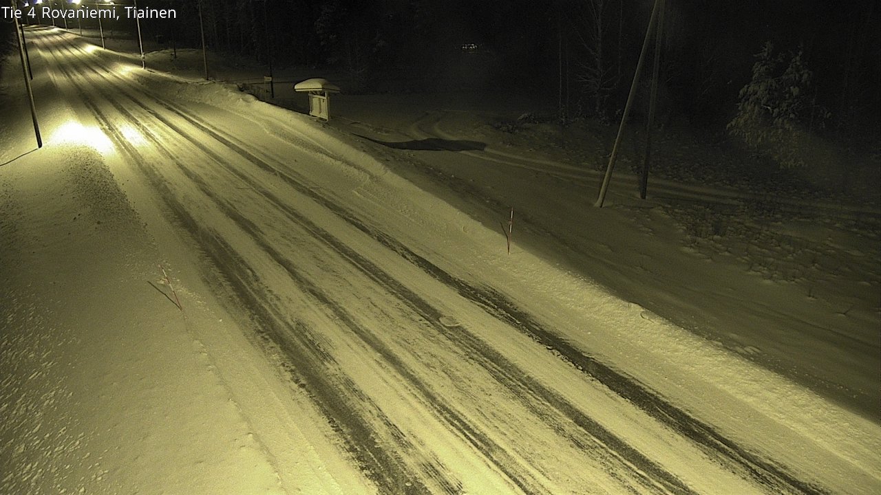 Weather Camera Image Road 4 Rovaniemi, Tiainen, Rovaniemi, Lappi