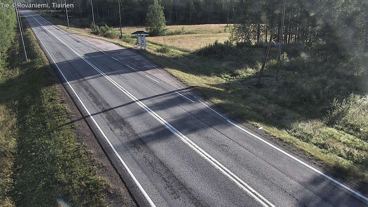 Weather Camera Image Road 4 Rovaniemi, Tiainen, Rovaniemi, Lappi