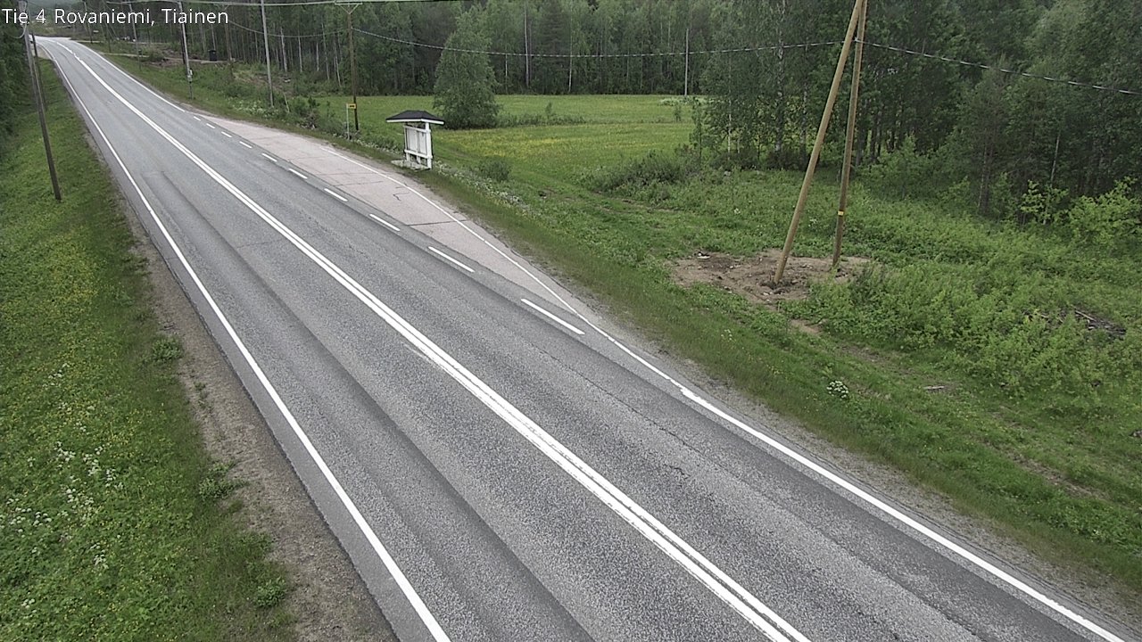 Weather Camera Image Road 4 Rovaniemi, Tiainen, Rovaniemi, Lappi