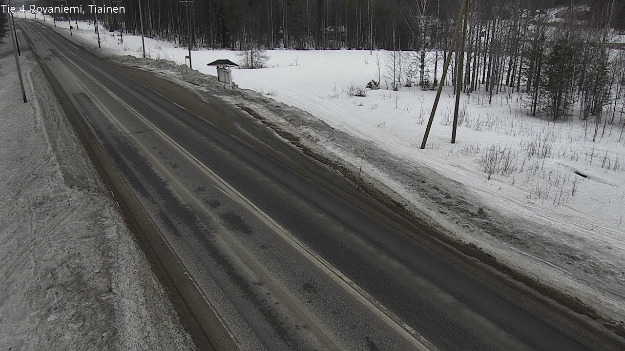 Weather Camera Image Väg 4 Rovaniemi, Tiainen, Rovaniemi, Lappi