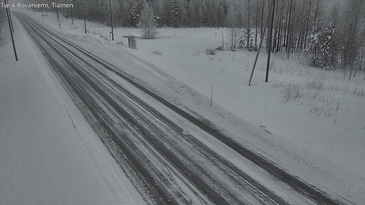 Weather Camera Image Road 4 Rovaniemi, Tiainen, Rovaniemi, Lappi