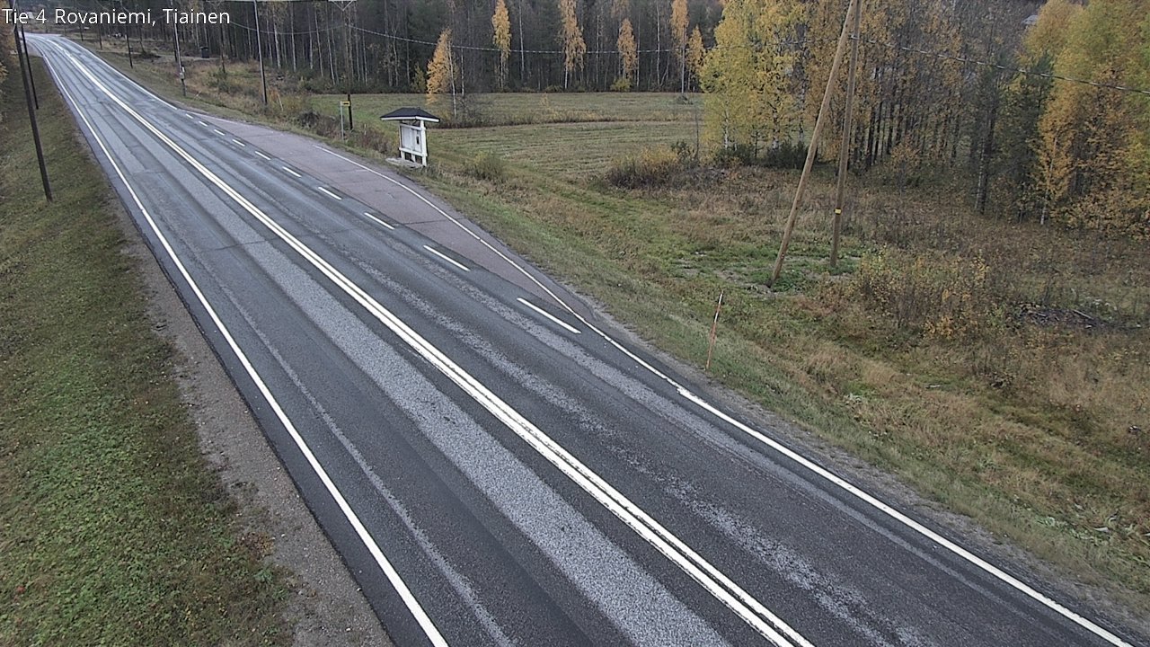 Weather Camera Image Väg 4 Rovaniemi, Tiainen, Rovaniemi, Lappi