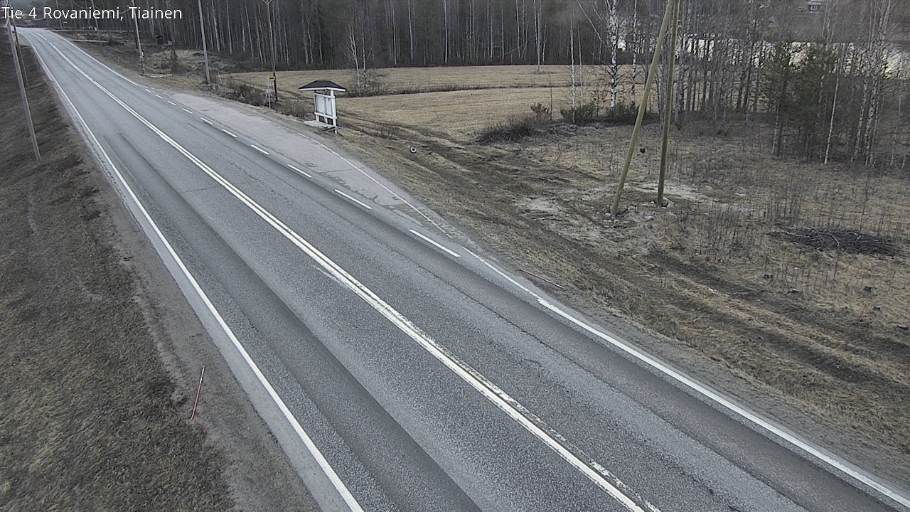 Weather Camera Image Road 4 Rovaniemi, Tiainen, Rovaniemi, Lappi
