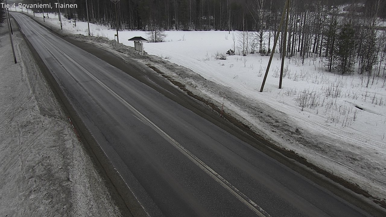 Weather Camera Image Väg 4 Rovaniemi, Tiainen, Rovaniemi, Lappi