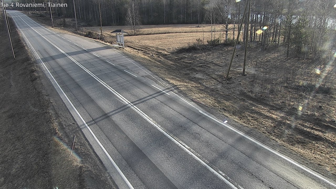 Weather Camera Image Road 4 Rovaniemi, Tiainen, Rovaniemi, Lappi