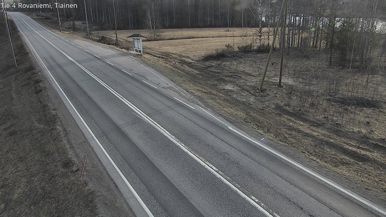 Weather Camera Image Road 4 Rovaniemi, Tiainen, Rovaniemi, Lappi
