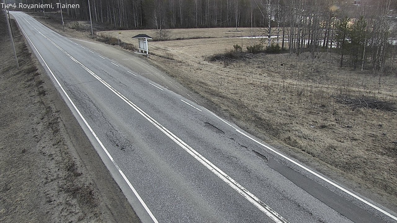 Weather Camera Image Road 4 Rovaniemi, Tiainen, Rovaniemi, Lappi