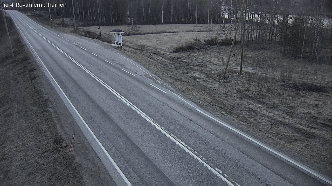 Weather Camera Image Road 4 Rovaniemi, Tiainen, Rovaniemi, Lappi
