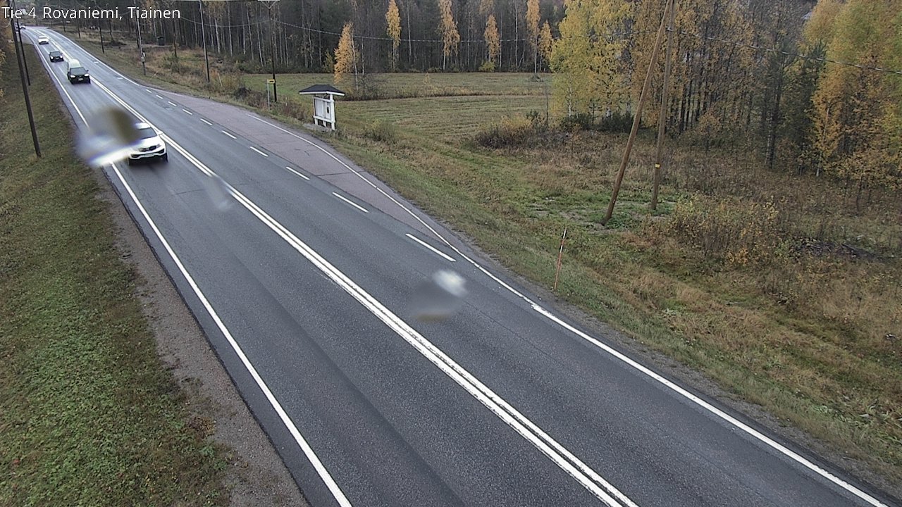 Weather Camera Image Väg 4 Rovaniemi, Tiainen, Rovaniemi, Lappi