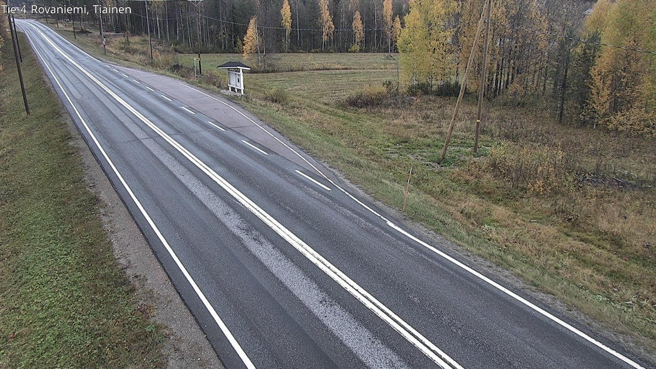 Weather Camera Image Väg 4 Rovaniemi, Tiainen, Rovaniemi, Lappi