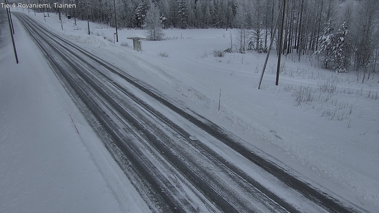 Weather Camera Image Road 4 Rovaniemi, Tiainen, Rovaniemi, Lappi
