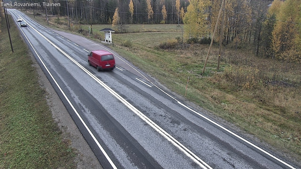 Weather Camera Image Väg 4 Rovaniemi, Tiainen, Rovaniemi, Lappi