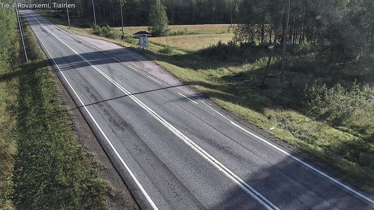 Weather Camera Image Road 4 Rovaniemi, Tiainen, Rovaniemi, Lappi
