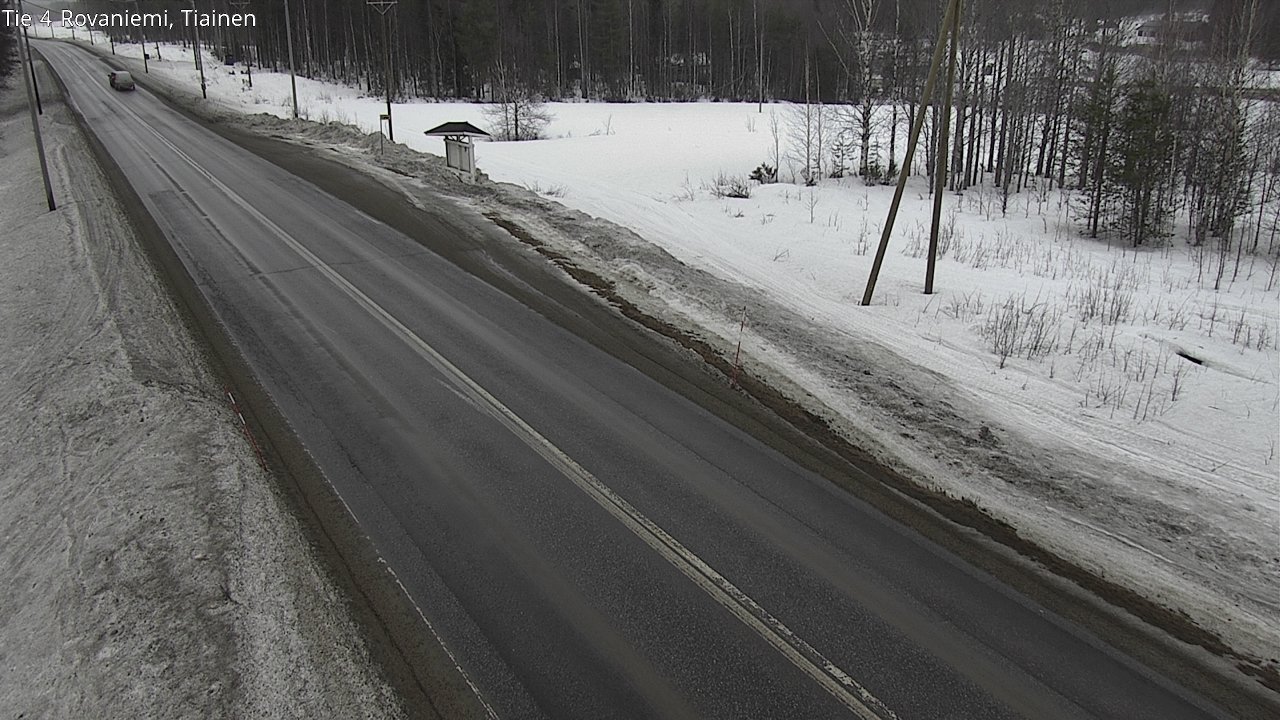 Weather Camera Image Väg 4 Rovaniemi, Tiainen, Rovaniemi, Lappi