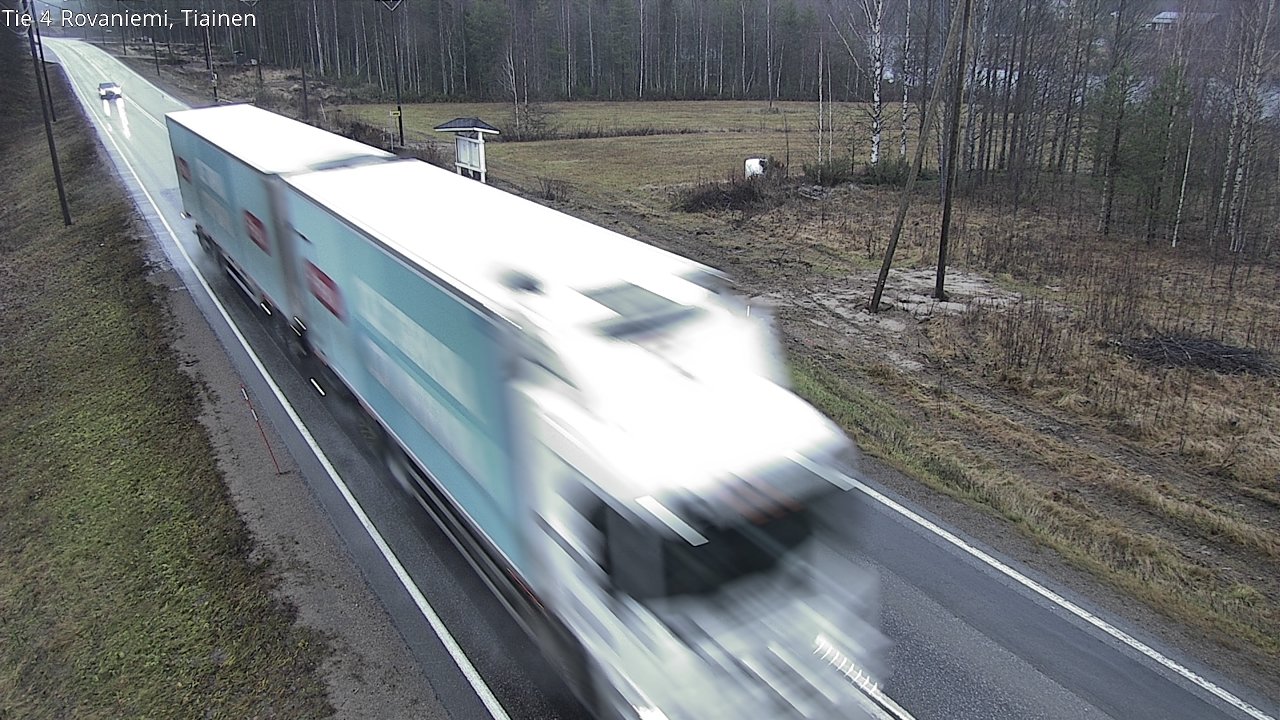Weather Camera Image Road 4 Rovaniemi, Tiainen, Rovaniemi, Lappi