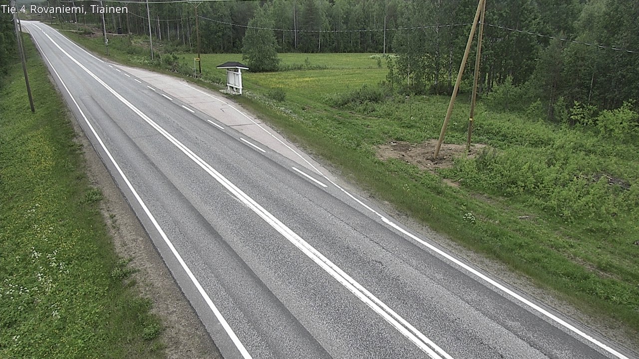 Weather Camera Image Road 4 Rovaniemi, Tiainen, Rovaniemi, Lappi