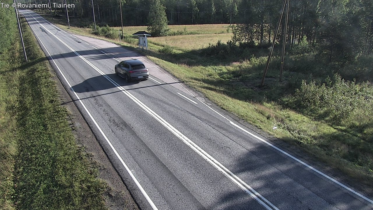 Weather Camera Image Road 4 Rovaniemi, Tiainen, Rovaniemi, Lappi