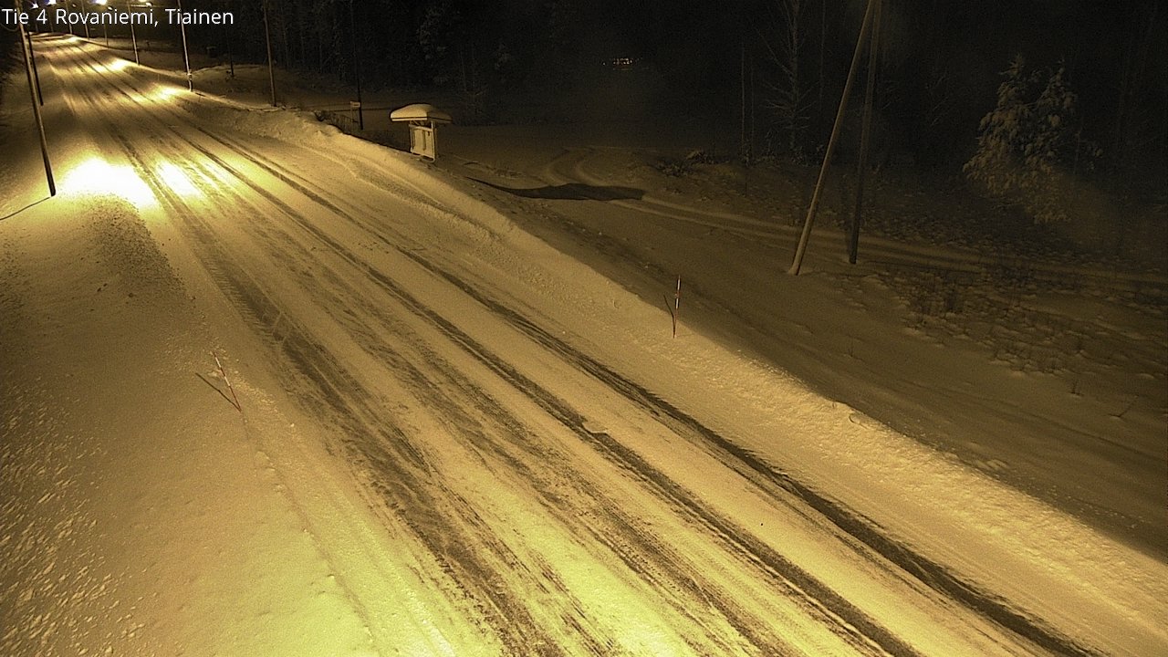 Weather Camera Image Road 4 Rovaniemi, Tiainen, Rovaniemi, Lappi