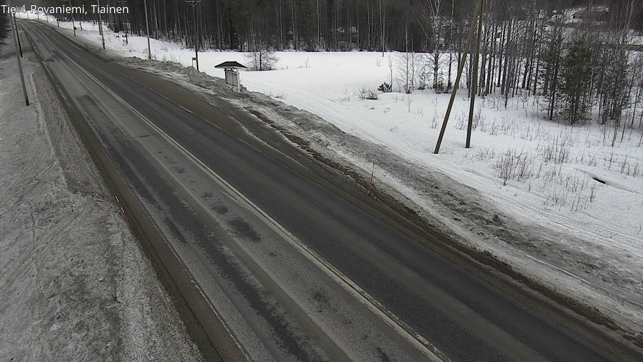 Weather Camera Image Väg 4 Rovaniemi, Tiainen, Rovaniemi, Lappi