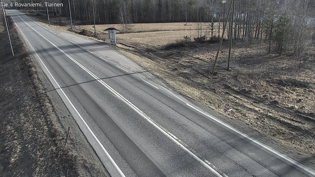 Weather Camera Image Road 4 Rovaniemi, Tiainen, Rovaniemi, Lappi