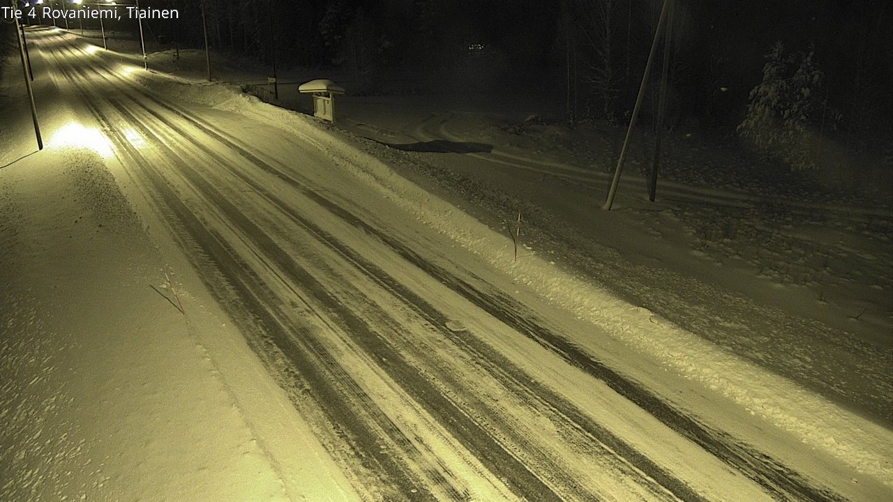 Weather Camera Image Road 4 Rovaniemi, Tiainen, Rovaniemi, Lappi