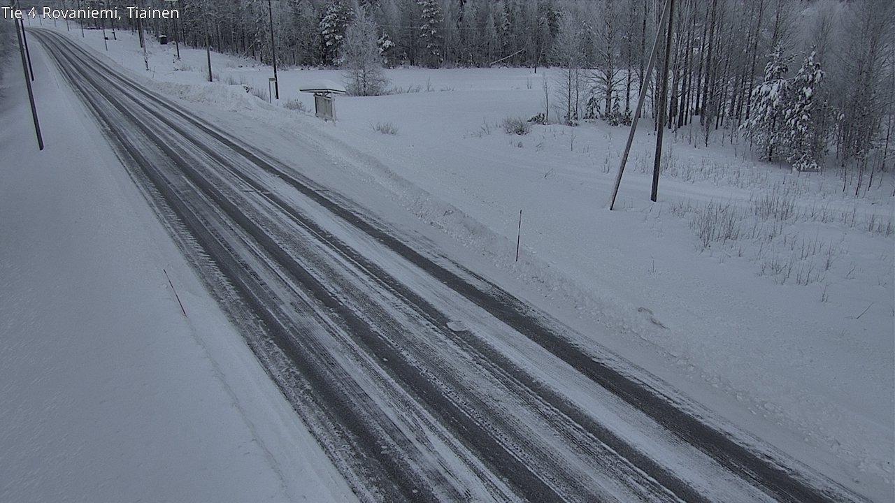 Weather Camera Image Road 4 Rovaniemi, Tiainen, Rovaniemi, Lappi