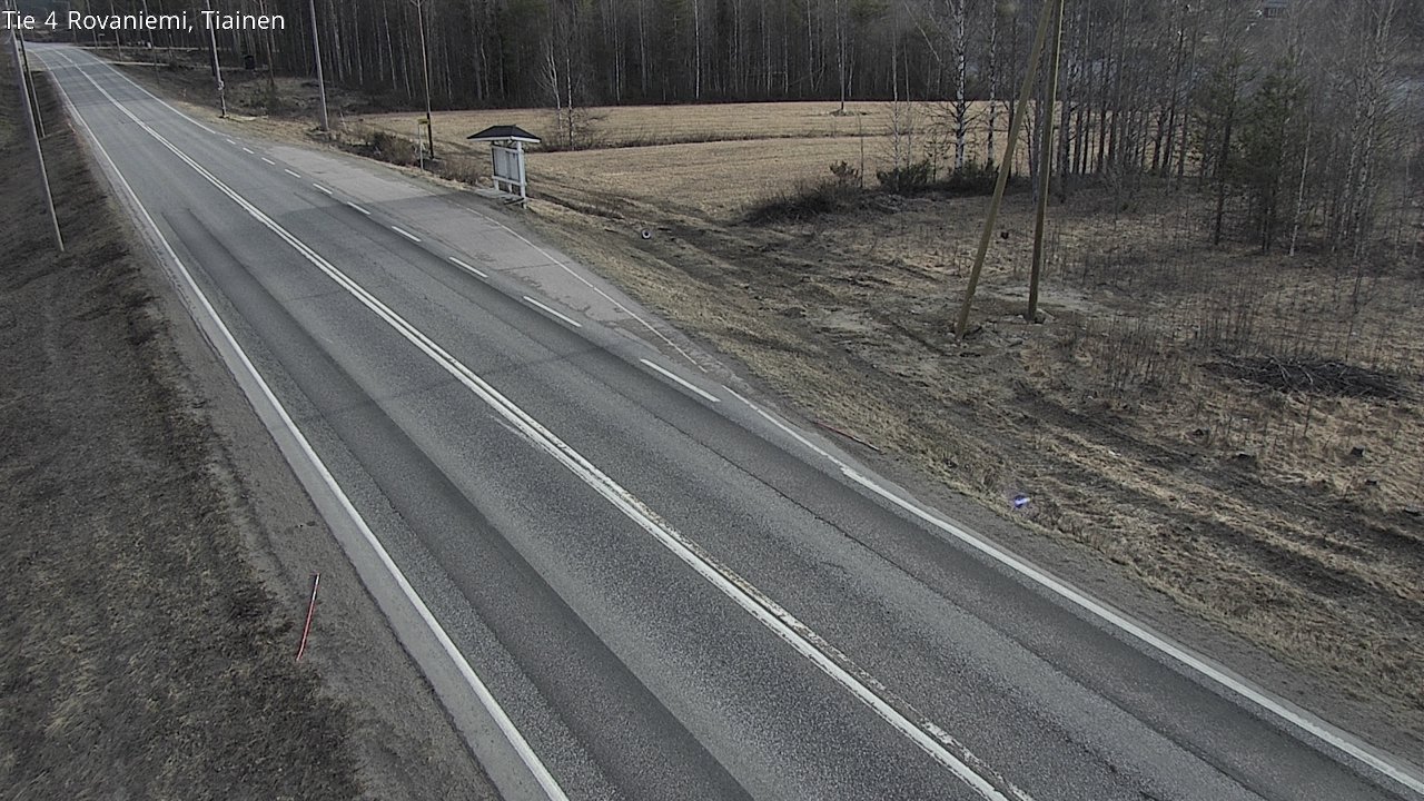 Weather Camera Image Road 4 Rovaniemi, Tiainen, Rovaniemi, Lappi
