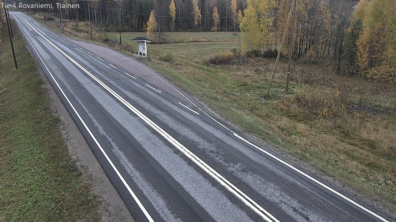 Weather Camera Image Väg 4 Rovaniemi, Tiainen, Rovaniemi, Lappi