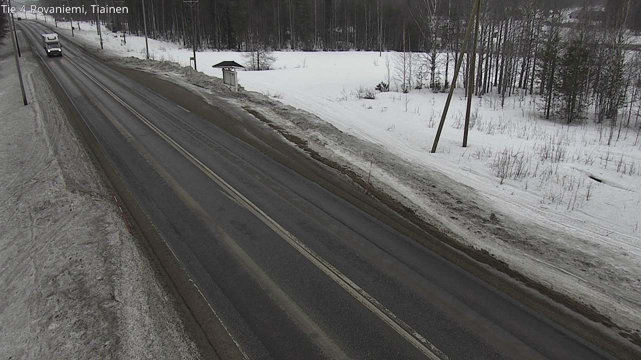 Weather Camera Image Väg 4 Rovaniemi, Tiainen, Rovaniemi, Lappi