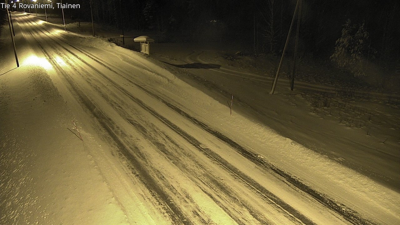 Weather Camera Image Road 4 Rovaniemi, Tiainen, Rovaniemi, Lappi