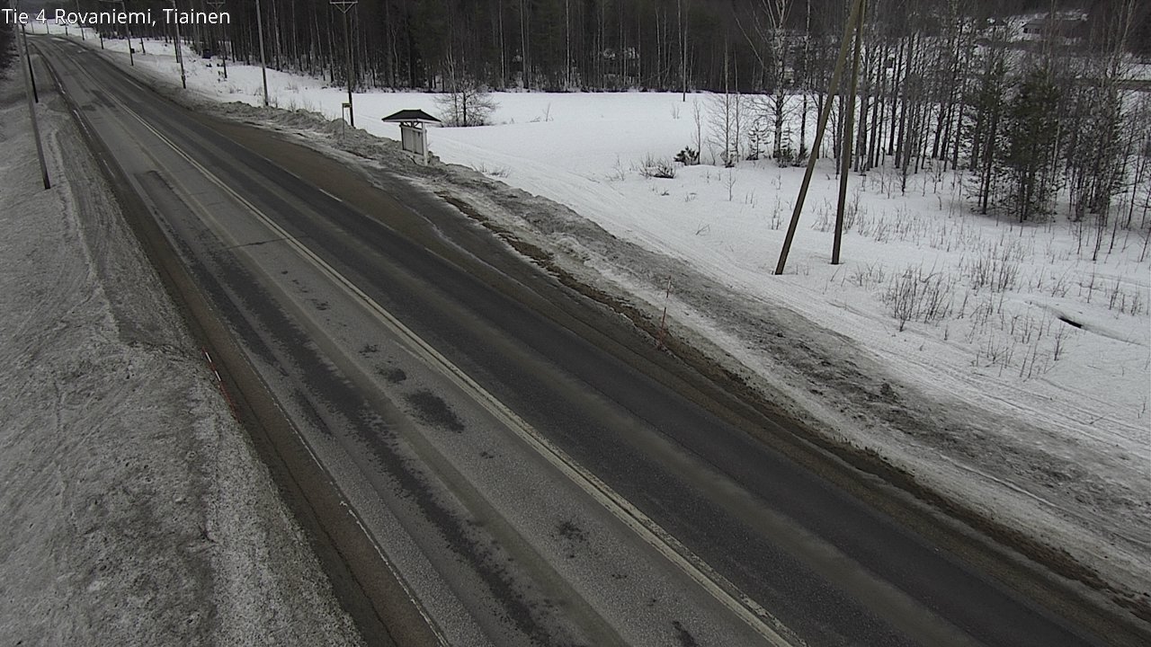Weather Camera Image Väg 4 Rovaniemi, Tiainen, Rovaniemi, Lappi