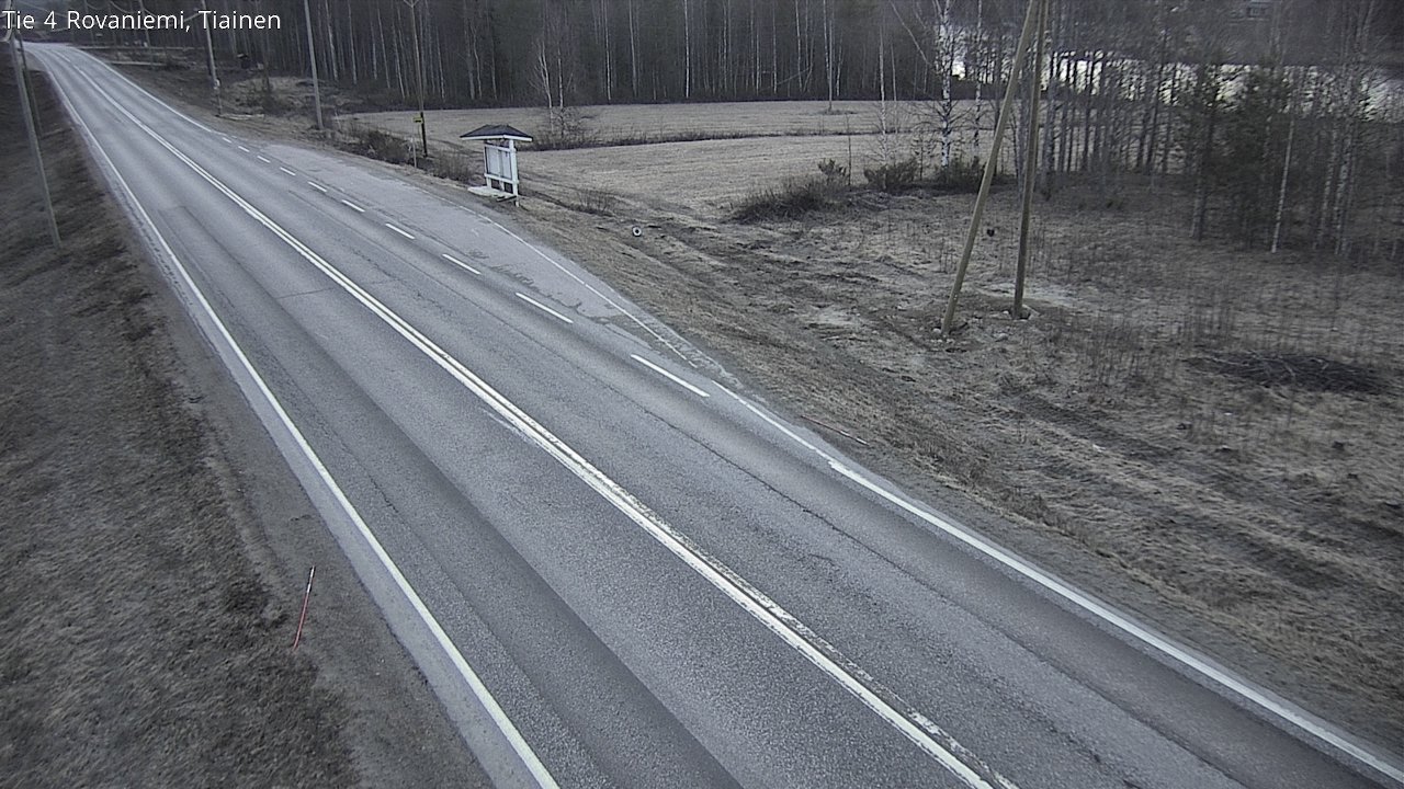Weather Camera Image Road 4 Rovaniemi, Tiainen, Rovaniemi, Lappi