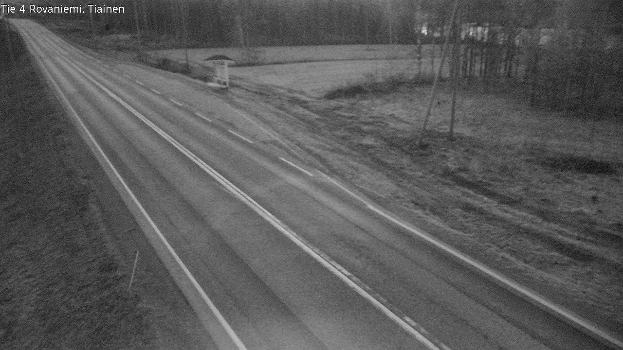 Weather Camera Image Väg 4 Rovaniemi, Tiainen, Rovaniemi, Lappi